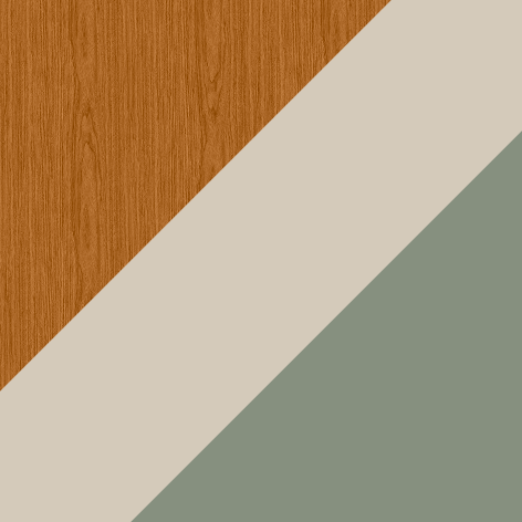 Cinnamon/Off White/Sage Green
